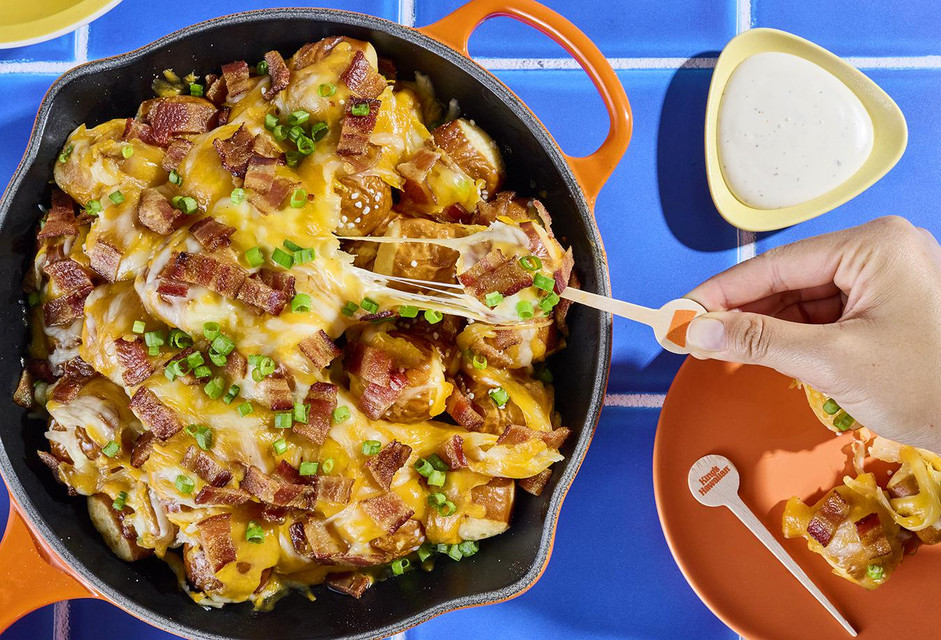 loaded pretzel bites